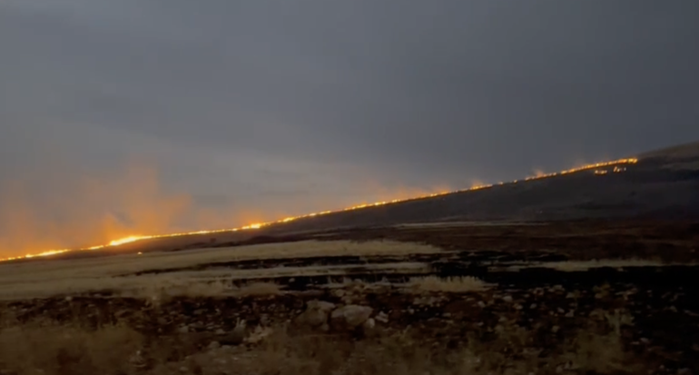 Elazığ’da anız yangını kontrol altında