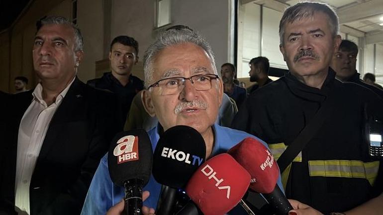 Kayseri’de tekstil fabrikasında yangın