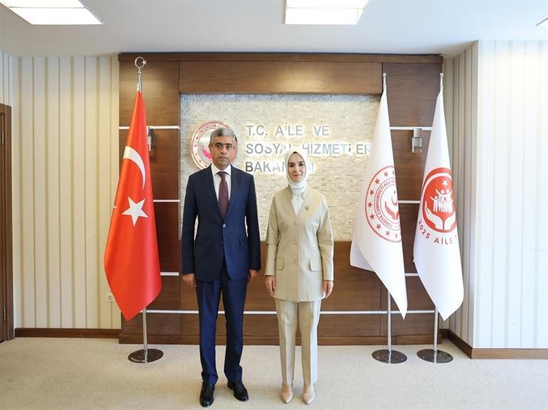 Bakan Göktaş, Azerbaycan Çalışma ve Halkın Sosyal Koruması Bakanı Aliyev ile bir araya geldi