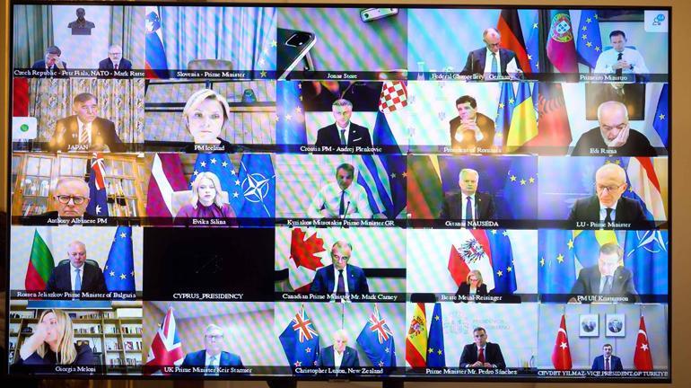 Avrupa ülkeleri liderleri, Ukrayna için toplandı