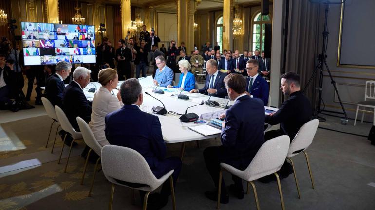 Avrupa ülkeleri liderleri, Ukrayna için toplandı