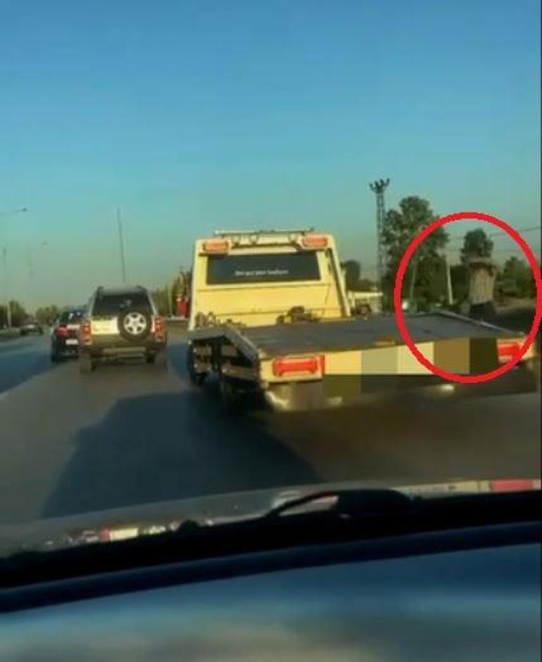 Düğün konvoyunda makas atan çekicinin sürücüsüne 19 bin 527 lira ceza