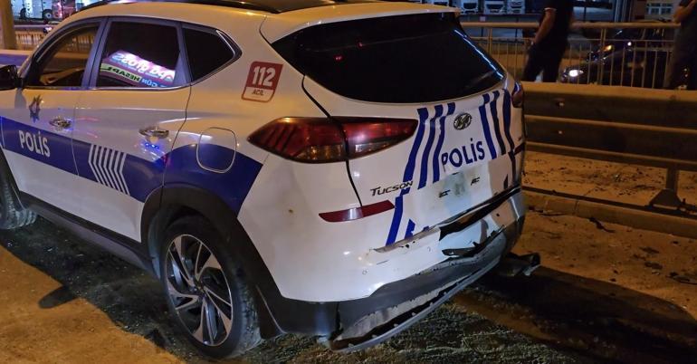 Sancaktepede 8 araçlık zincirleme trafik kazası: 1 yaralı