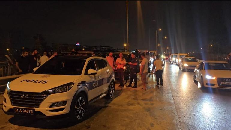 Sancaktepede 8 araçlık zincirleme trafik kazası: 1 yaralı