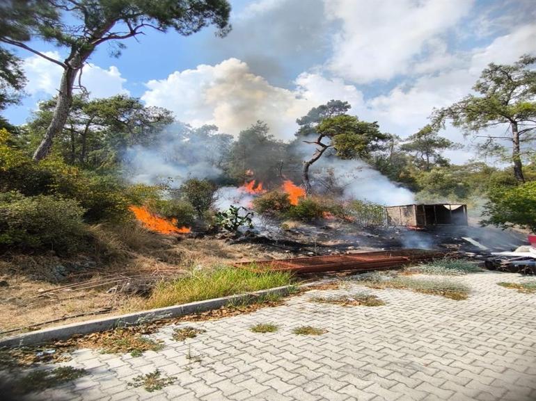 Antalyada çıkan orman yangını kontrol altına alındı