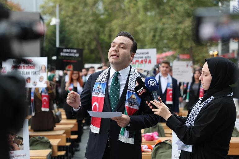 AK Parti, Gazzeli çocukları boş sıralarla andı