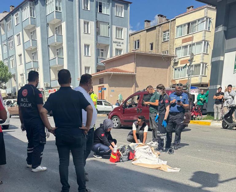 Çöp kamyonunun çarptığı yaya öldü; kaza kamerada