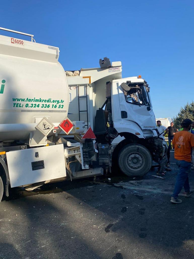 Tarsusta 5 aracın karıştığı zincirleme kaza: 1 yaralı