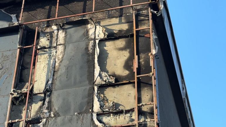 Avcılarda fabrikanın dış cephesinde çıkan yangın söndürüldü