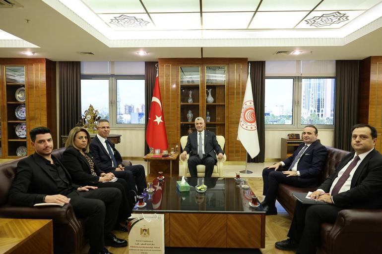 Filistin Büyükelçisi Mustafa’dan Bakan Bolat’a veda ziyareti