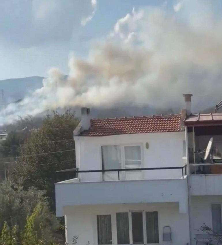 Balıkesirde orman yangını
