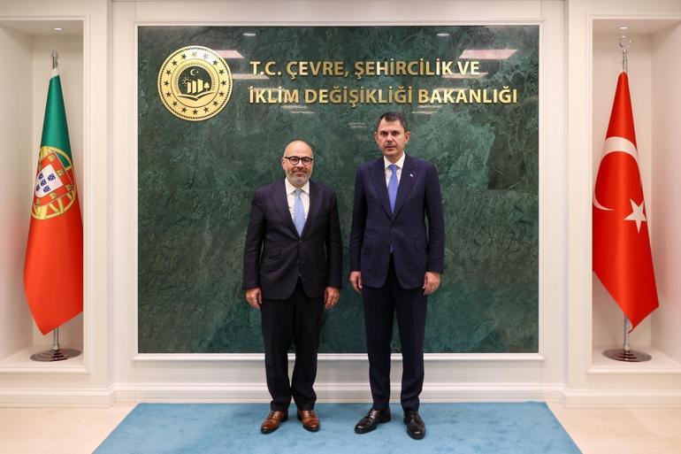 Bakan Kurum, Portekizli mevkidaşı ile görüştü
