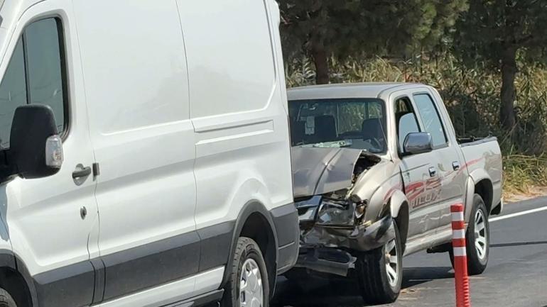 4 aracın karıştığı kazada anne ve 3 aylık bebeği yaralandı