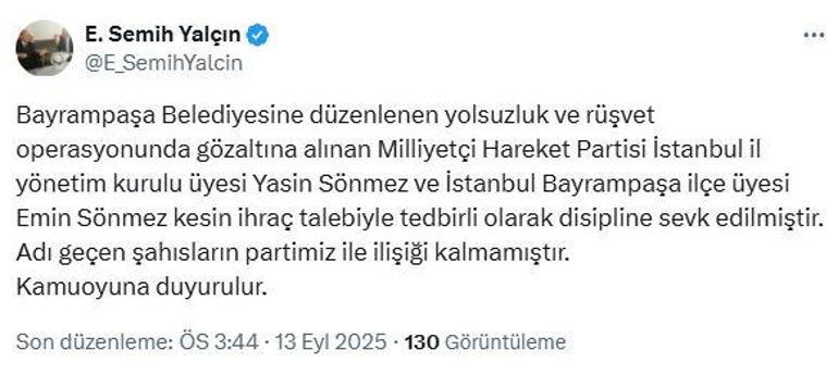 MHPde 2 isim ihraç talebiyle disipline sevk edildi