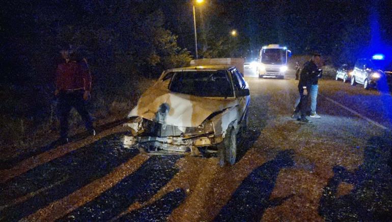 Kütahya’da aynı bölgede 3 dakika arayla iki kaza kamerada: 1 yaralı