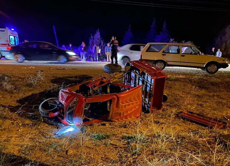 Kütahya’da aynı bölgede 3 dakika arayla iki kaza kamerada: 1 yaralı