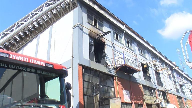 Başakşehirde iş yerinde çıkan yangın söndürüldü