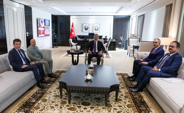 Bakan Fidan, OYAK Yönetim Kurulu Başkanı Aksakallıyı kabul etti