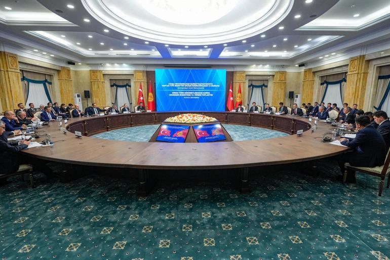 Cumhurbaşkanı Yardımcısı Yılmaz, Kırgızistan’da ekonomi komisyonu imza törenine katıldı