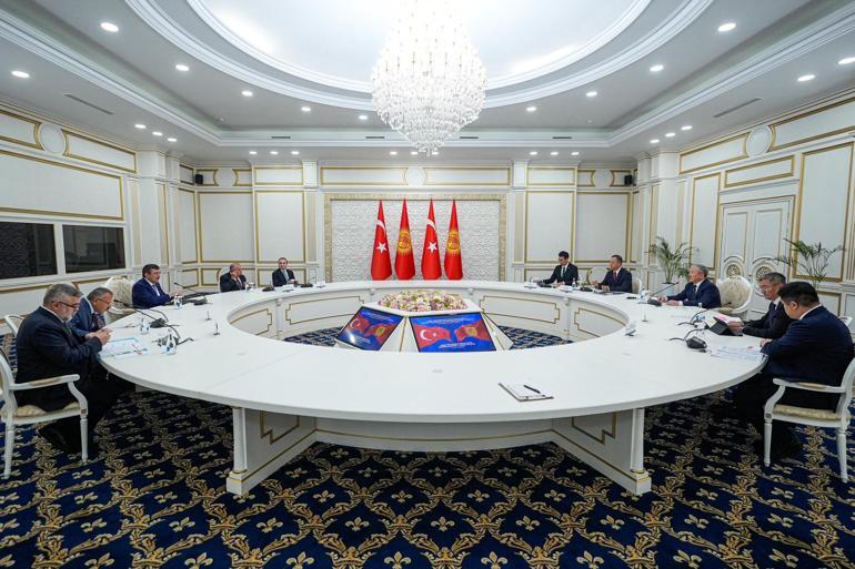 Cumhurbaşkanı Yardımcısı Yılmaz, Kırgızistan’da ekonomi komisyonu imza törenine katıldı