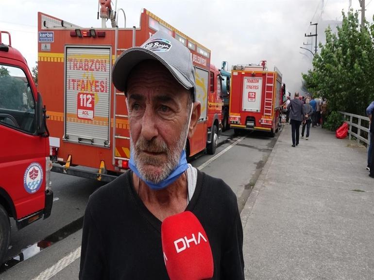 Trabzon’da alışveriş merkezindeki yangında alevler yeniden yükseldi