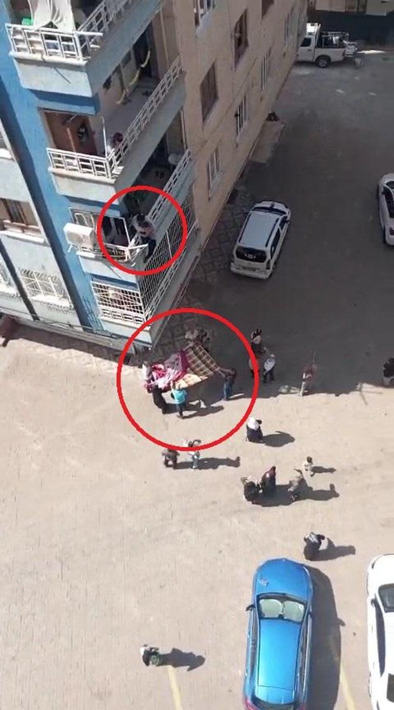 Balkondan düşme tehlikesi geçiren Down sendromlu çocuğu, komşusu kurtardı; o anlar kamerada