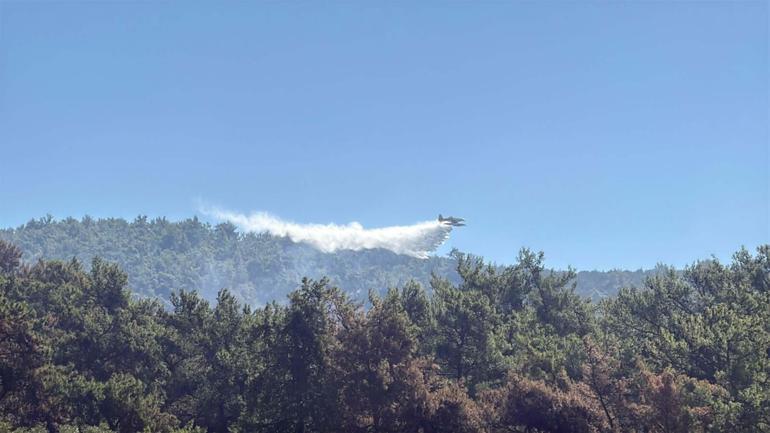 Muğla Milastaki orman yangınında 2nci gün