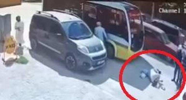 Aracına binerken minibüs çarpmıştı; kaza görüntüleri ortaya çıktı