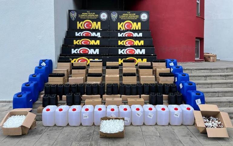 Adana merkezli 5 ilde sahte içki operasyonu