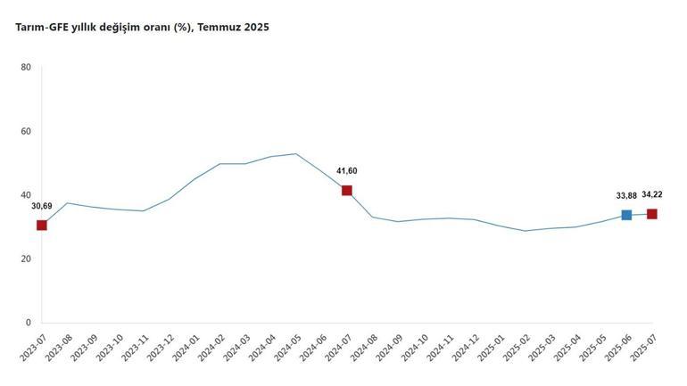 TÜİK: Tarımsal girdi fiyatları temmuzda arttı