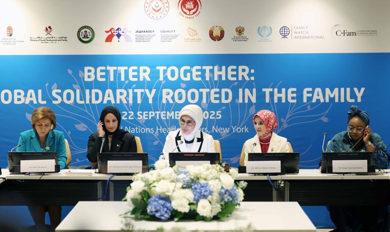 Emine Erdoğan, BMde ‘Birlikte Daha İyiye: Aileden Başlayan Küresel Dayanışma’ programına katıldı