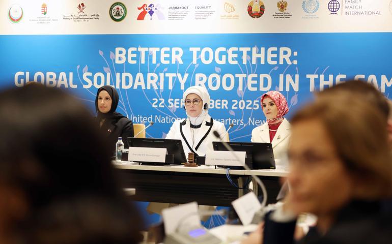 Emine Erdoğan, BMde ‘Birlikte Daha İyiye: Aileden Başlayan Küresel Dayanışma’ programına katıldı