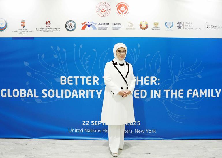 Emine Erdoğan, BMde ‘Birlikte Daha İyiye: Aileden Başlayan Küresel Dayanışma’ programına katıldı