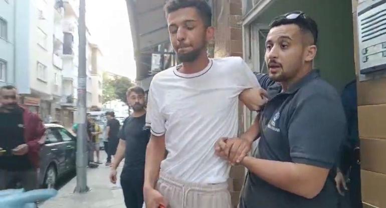 Yanan daireden alt komşusu kurtardı; yangın dronla görüntüledi