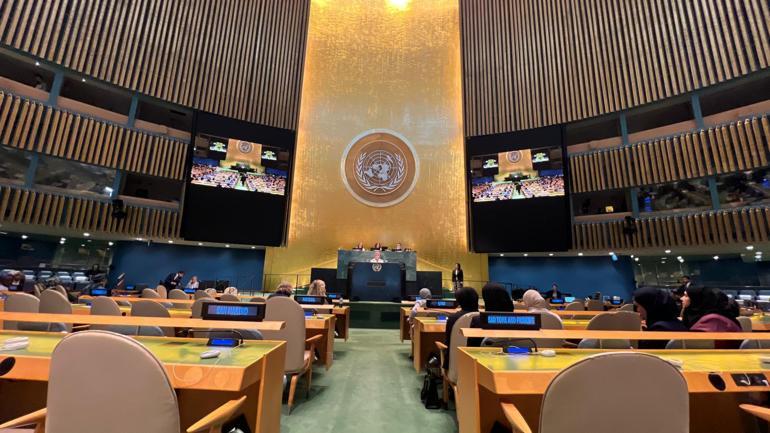 Bakan Göktaş, Dördüncü Dünya Kadın Konferansı Genel Kurul Üst Düzey Toplantısında konuştu