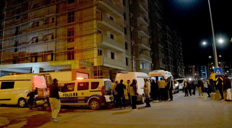 Erzurum’da 7’nci kattan düşen inşaat işçisi öldü; o anlar kamerada