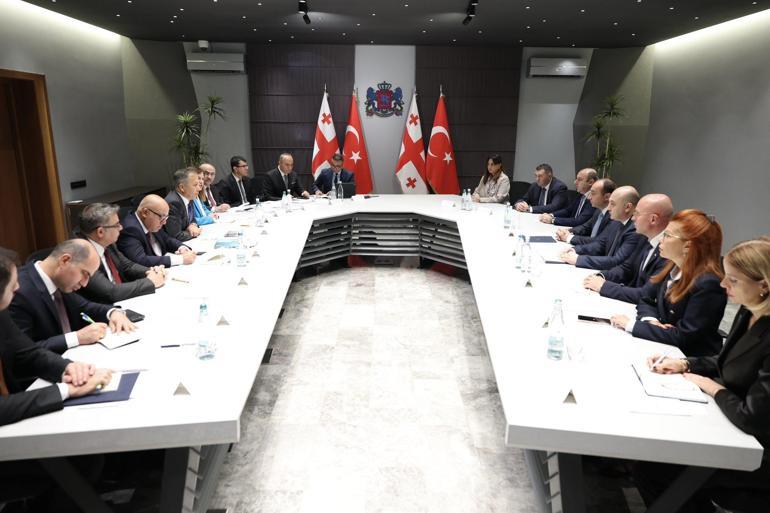 Bakan Yerlikaya, Gürcistanlı mevkidaşı Geladze ile bir araya geldi