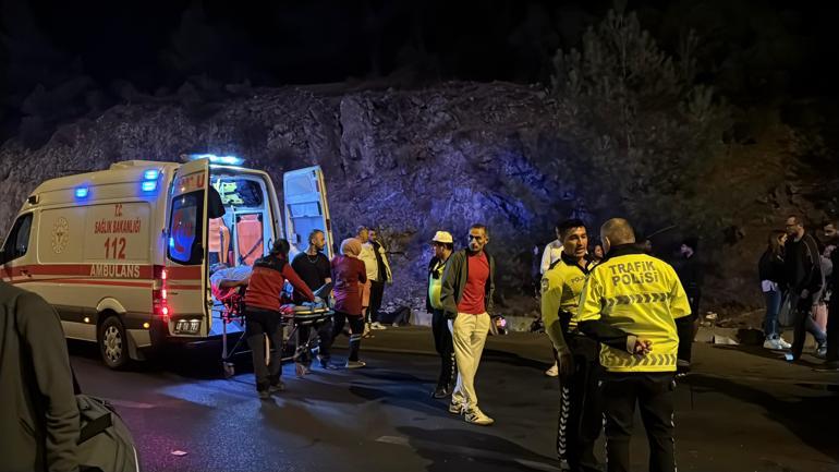 Muğla’da yolcu otobüsü devrildi: 5 yaralı