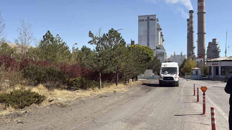 Sivasta termik santralde baca yangını