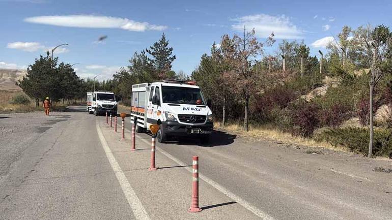 Sivasta termik santralde baca yangını