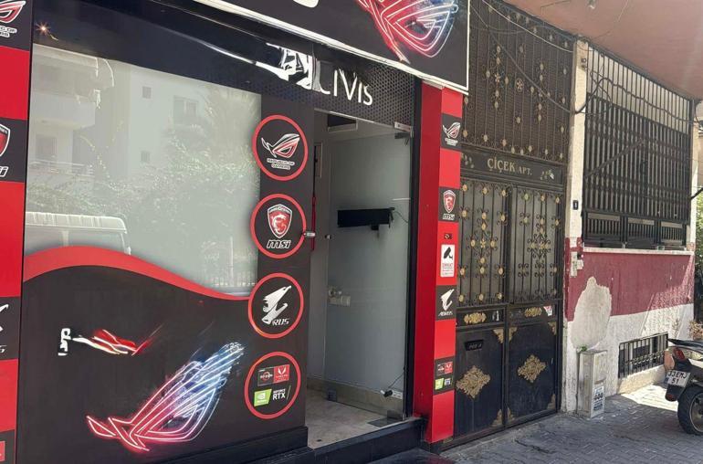 İş yerine ateş açıp patenle kayarak kaçtı