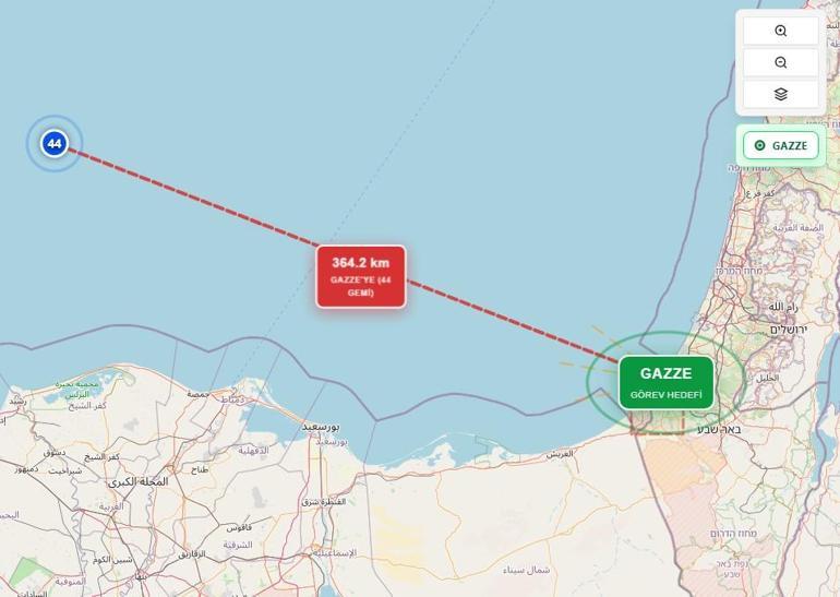 Küresel Sumud Filosunun Yüksek riskli bölgeye girdiği bildirildi