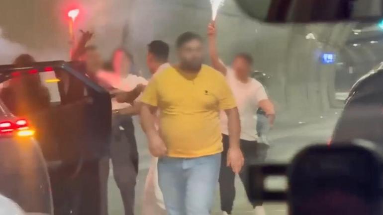 Kağıthane’de tüneli kapatıp asker uğurlaması yapan kişilere 27 bin 894 lira ceza