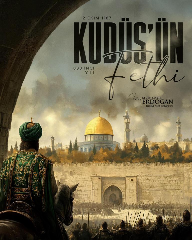 Cumhurbaşkanı Erdoğandan Kudüsün Fethinin 838inci yıl dönümü mesajı