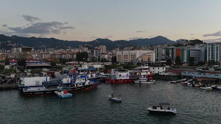Doğu Karadeniz’de Sumud filosuna destek