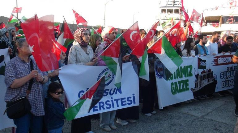 Doğu Karadeniz’de Sumud filosuna destek