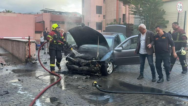 Otomobili alev alan sürücü: Yangın, tıbbi oksijen dolum yapıldığı anda çevreye yayılan gaz nedeniyle çıktı