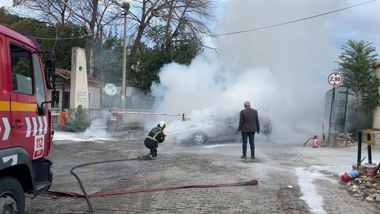 Otomobili alev alan sürücü: Yangın, tıbbi oksijen dolum yapıldığı anda çevreye yayılan gaz nedeniyle çıktı