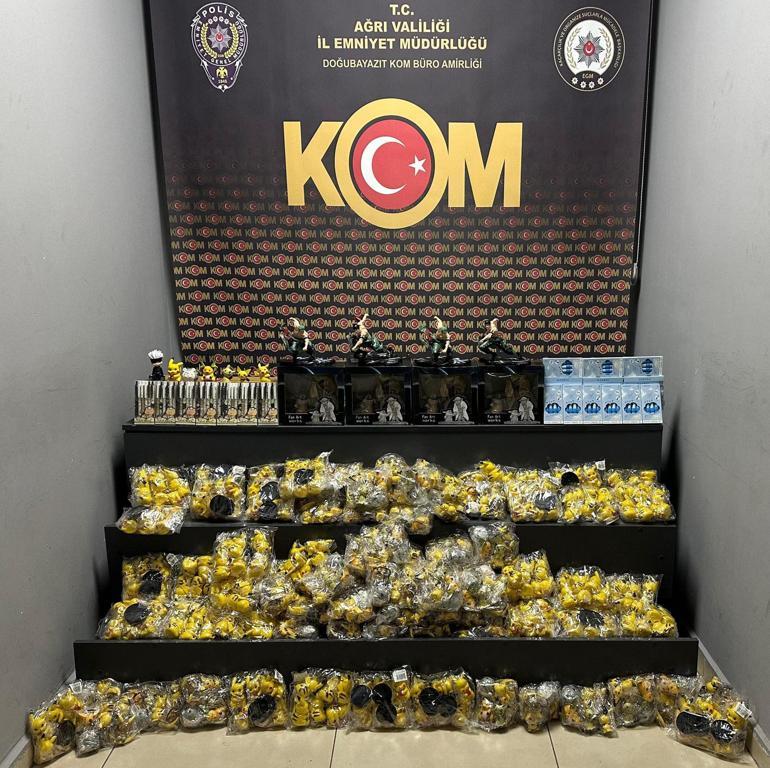 Ağrıda 40 milyon lira değerinde gümrük kaçağı oyuncak ve kalem ele geçirildi