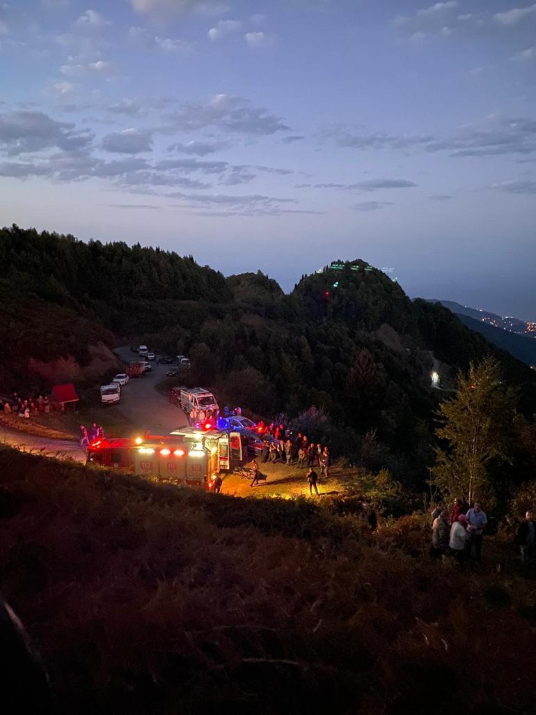 Ot biçen baba- oğul uçuruma düştü; polis memuru oğul öldü, baba yaralandı